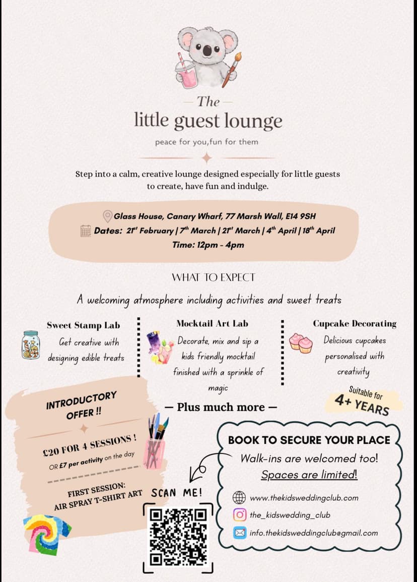 The Little Guest Lounge — Upcoming Sessions