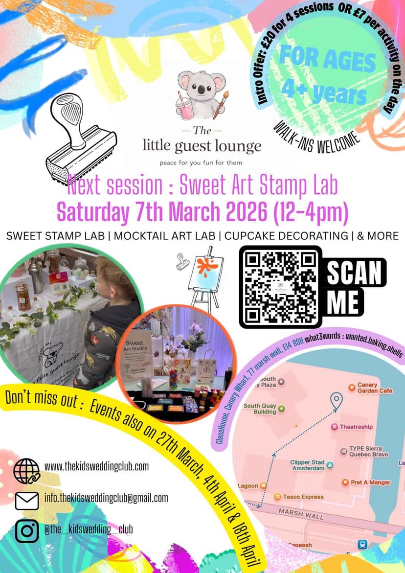 Sweet Art Stamp Lab — 7th March Flyer